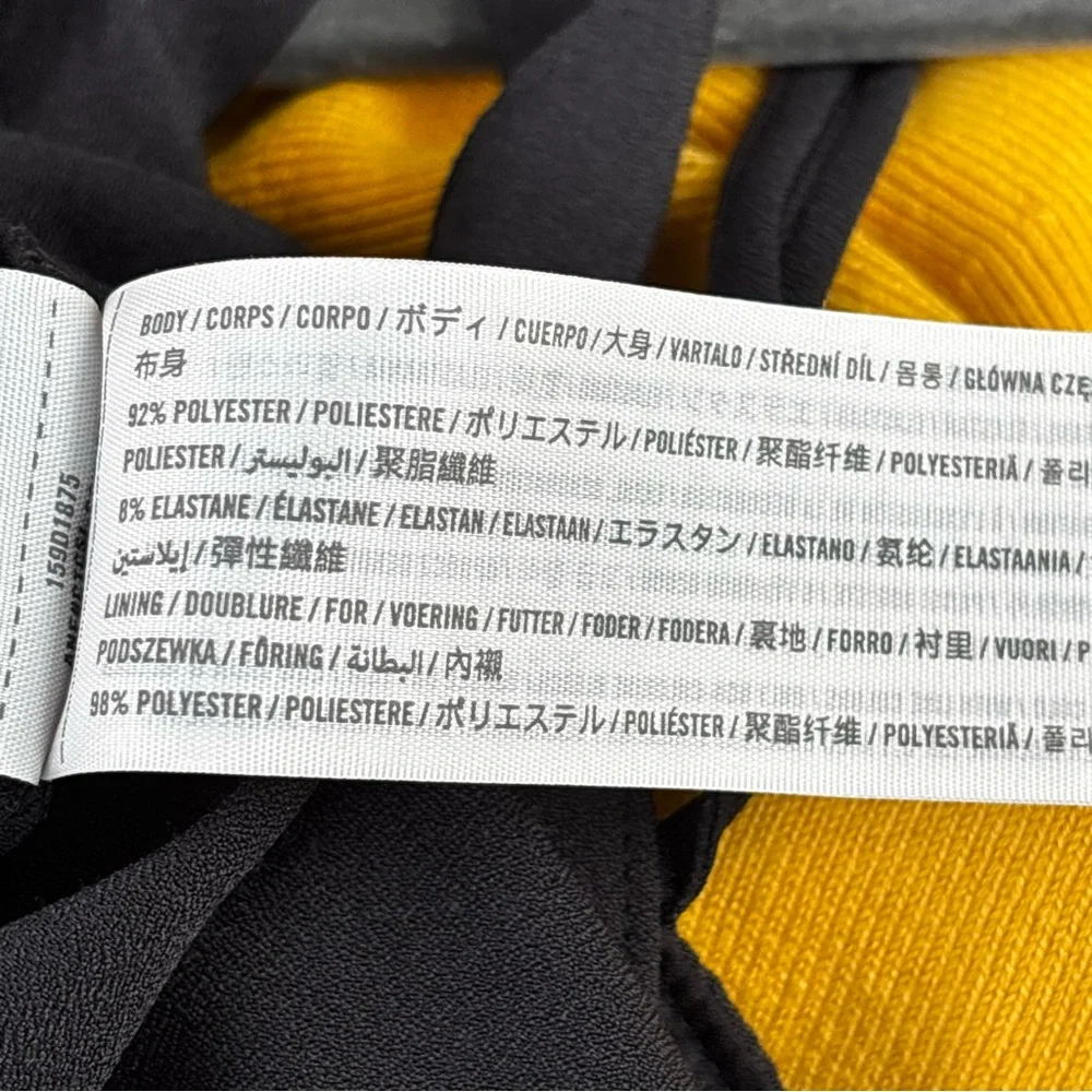 Abercrombie & Fitch Black Midi Dress Cut Out XS Slip Dress LBD - Picture 6 of 7